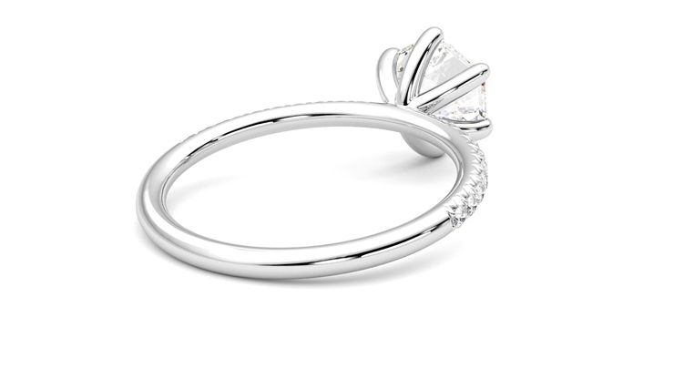 Taylor & Hart Dulcet Hexagonal Engagement Ring 360 degree image 13