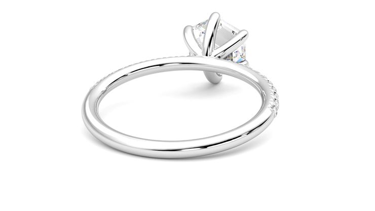 Taylor & Hart Dulcet Hexagonal Engagement Ring 360 degree image 14