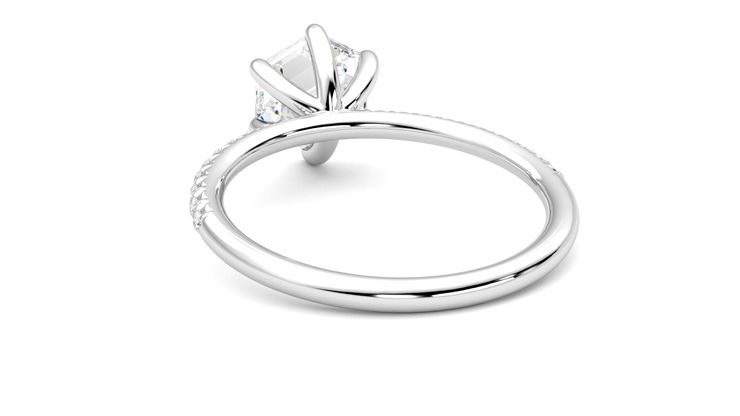 Taylor & Hart Dulcet Hexagonal Engagement Ring 360 degree image 16