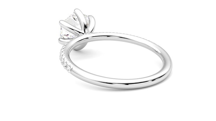 Taylor & Hart Dulcet Hexagonal Engagement Ring 360 degree image 17