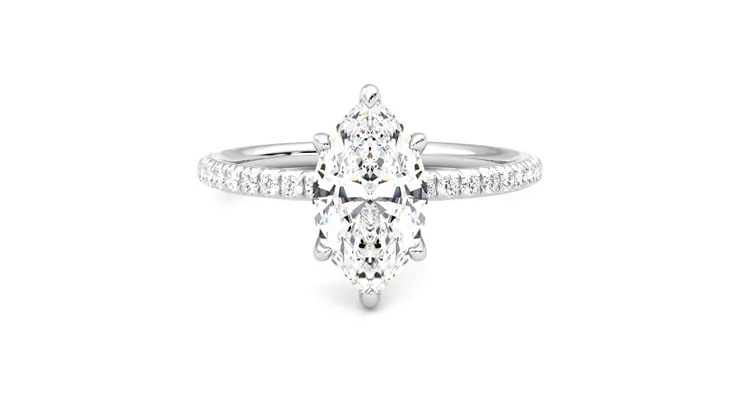Taylor & Hart Dulcet Marquise Engagement Ring 360 detail 01