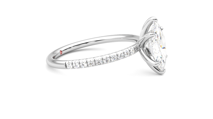 Taylor & Hart Dulcet Marquise Engagement Ring 360 degree image 8