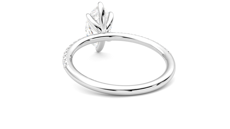 Taylor & Hart Dulcet Marquise Engagement Ring 360 degree image 16