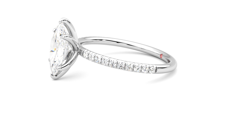 Taylor & Hart Dulcet Marquise Engagement Ring 360 degree image 22
