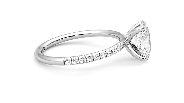 Taylor & Hart Dulcet Oval Engagement Ring 360 degree image 10