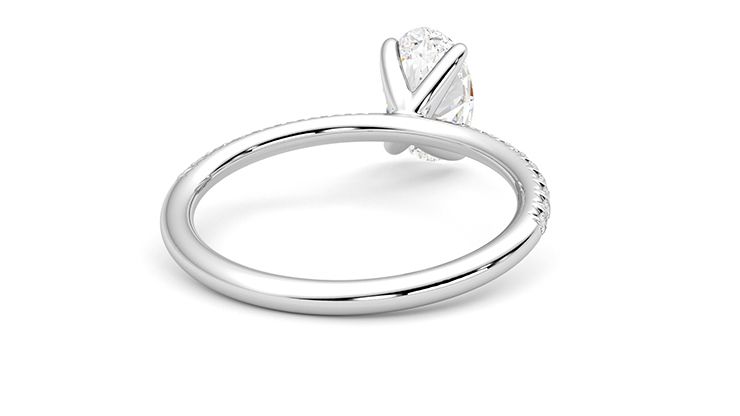 Taylor & Hart Dulcet Oval Engagement Ring 360 degree image 15