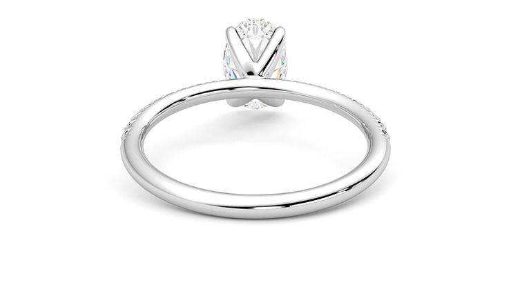 Taylor & Hart Dulcet Oval Engagement Ring 360 degree image 16