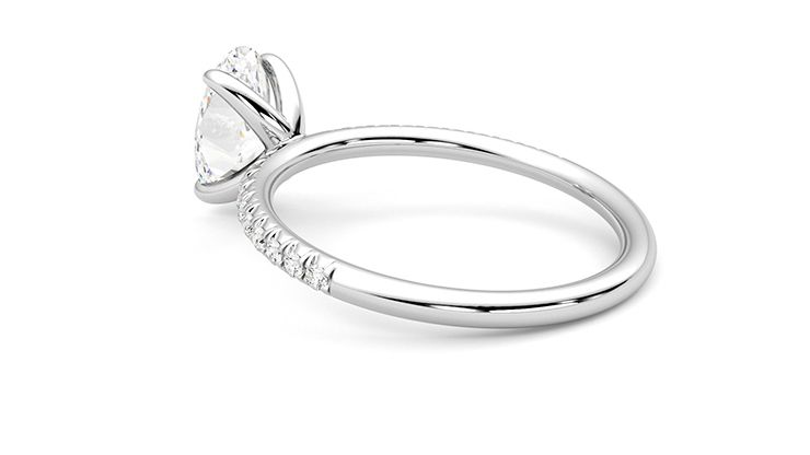 Taylor & Hart Dulcet Oval Engagement Ring 360 degree image 19