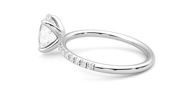Taylor & Hart Dulcet Oval Engagement Ring 360 degree image 20