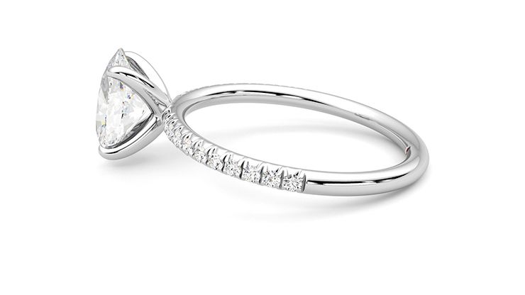 Taylor & Hart Dulcet Oval Engagement Ring 360 degree image 21
