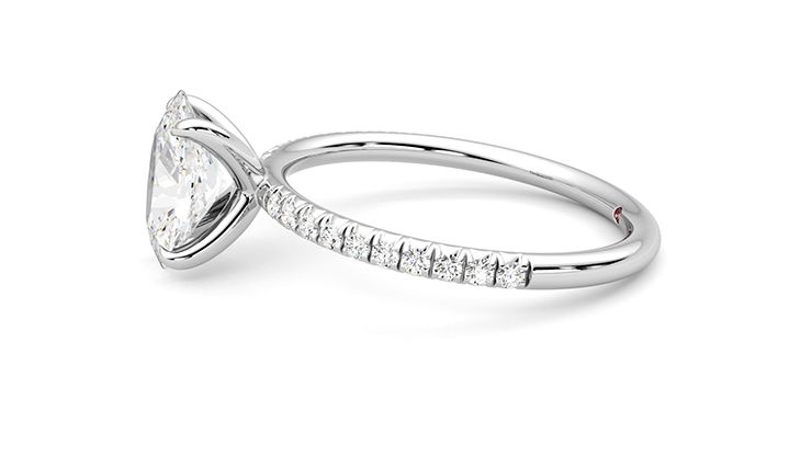 Taylor & Hart Dulcet Oval Engagement Ring 360 degree image 22