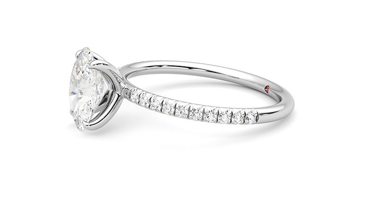 Taylor & Hart Dulcet Oval Engagement Ring 360 degree image 23