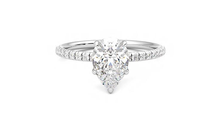 Taylor & Hart Dulcet Pear Engagement Ring 360 detail 01