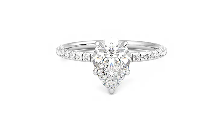 Taylor & Hart Dulcet Pear Engagement Ring 360 detail 01