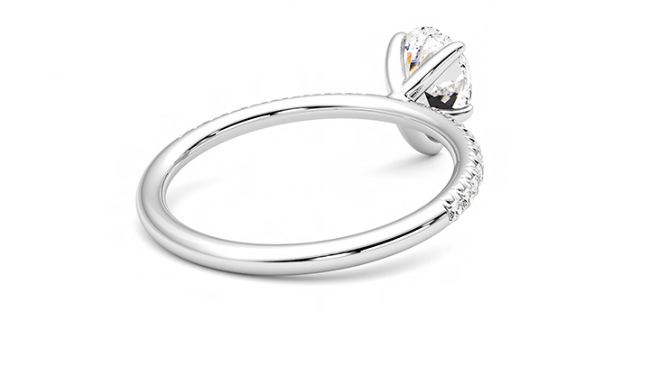 Taylor & Hart Dulcet Pear Engagement Ring 360 degree image 13