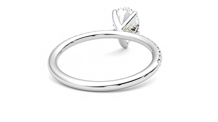 Taylor & Hart Dulcet Pear Engagement Ring 360 degree image 14