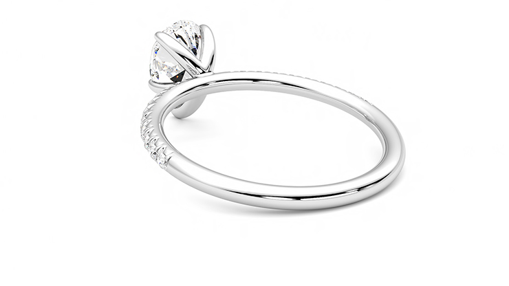 Taylor & Hart Dulcet Pear Engagement Ring 360 degree image 17
