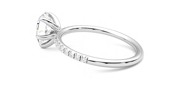 Taylor & Hart Dulcet Pear Engagement Ring 360 degree image 19