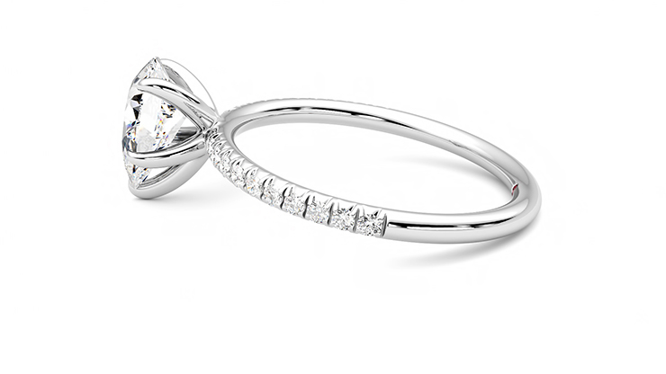 Taylor & Hart Dulcet Pear Engagement Ring 360 degree image 20