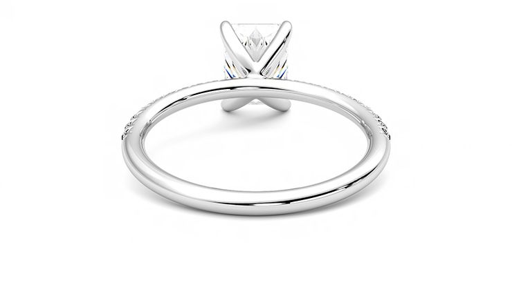 Taylor & Hart Dulcet Radiant Engagement Ring 360 degree image 15
