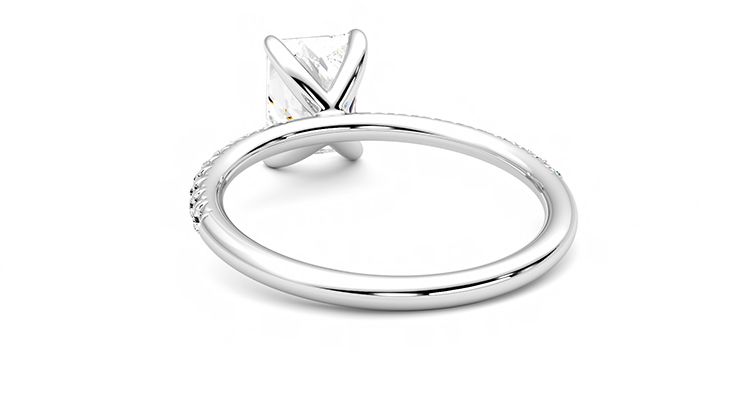 Taylor & Hart Dulcet Radiant Engagement Ring 360 degree image 16