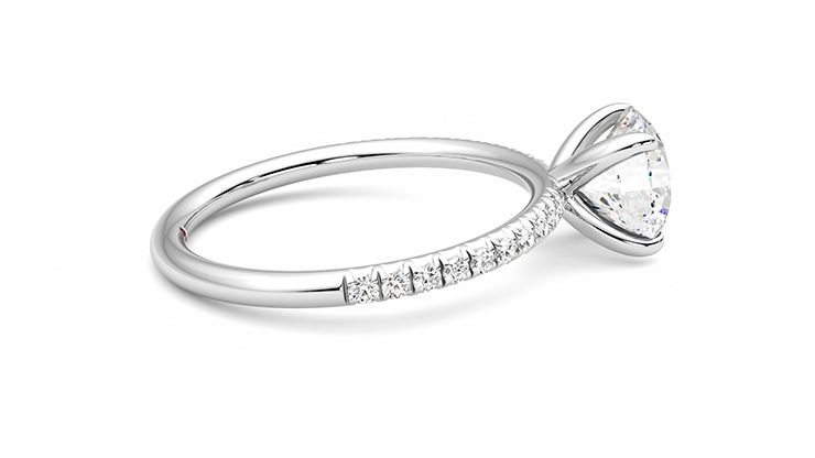 Taylor & Hart Dulcet Round Engagement Ring 360 degree image 10