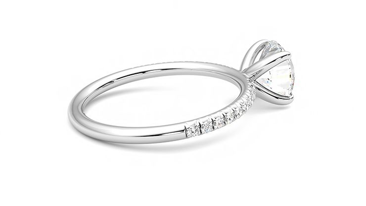 Taylor & Hart Dulcet Round Engagement Ring 360 degree image 11