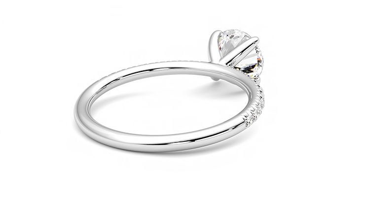 Taylor & Hart Dulcet Round Engagement Ring 360 degree image 13