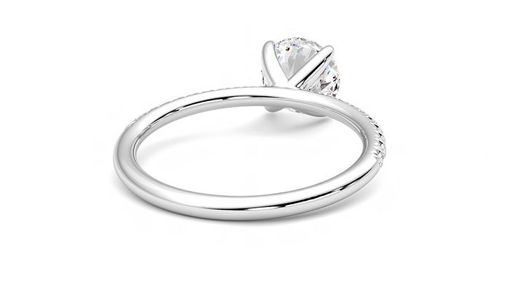Taylor & Hart Dulcet Round Engagement Ring 360 degree image 14