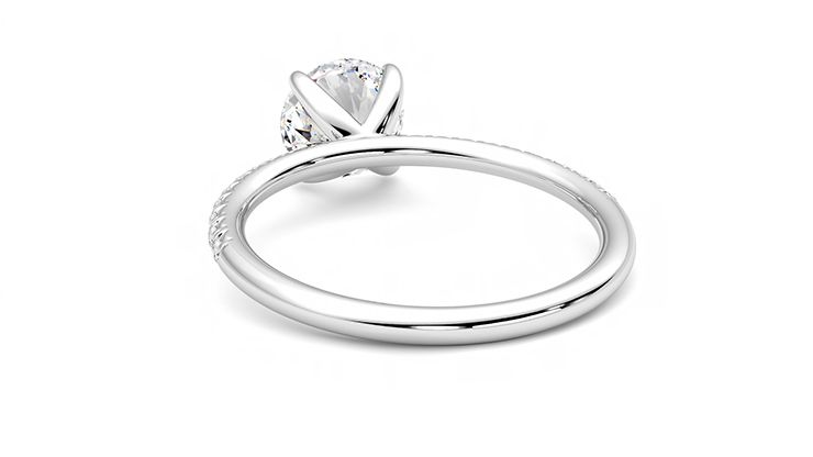 Taylor & Hart Dulcet Round Engagement Ring 360 degree image 16