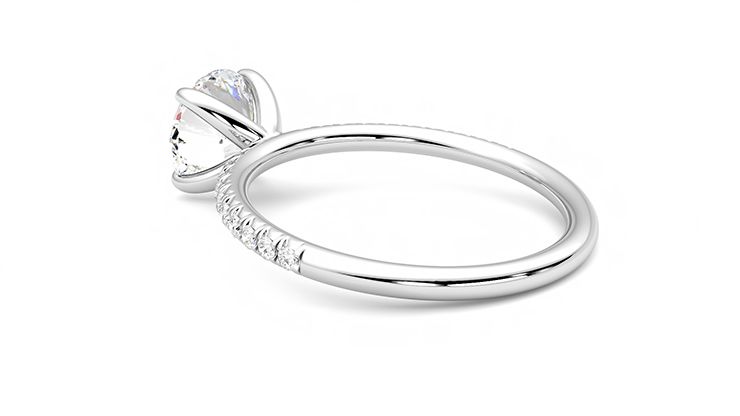 Taylor & Hart Dulcet Round Engagement Ring 360 degree image 18