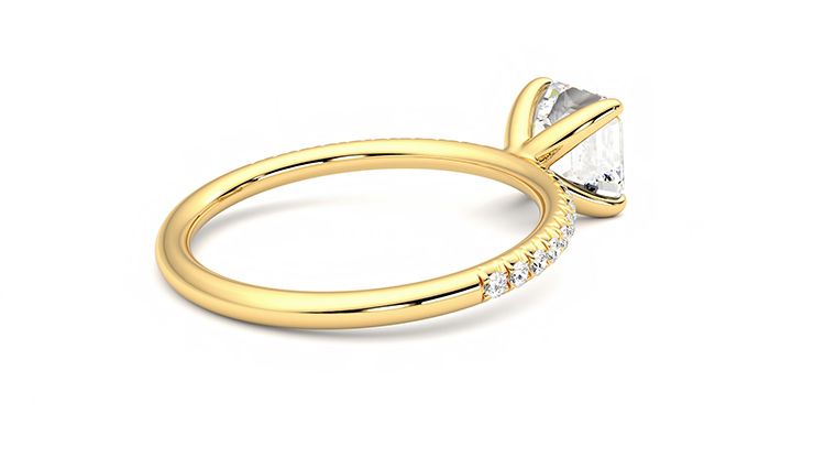 Taylor & Hart Dulcet Asscher Engagement Ring 360 degree image 12