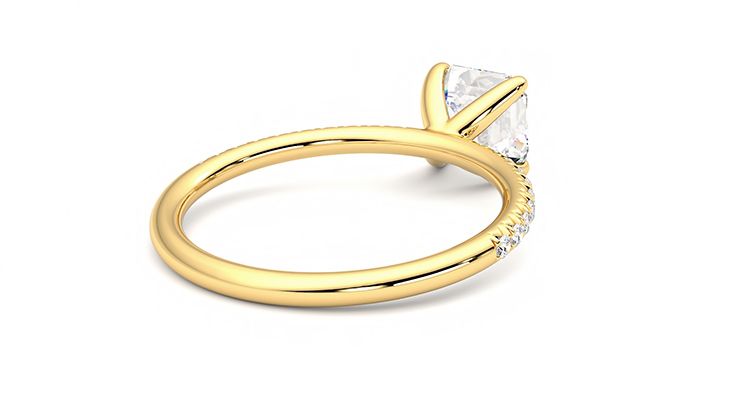Taylor & Hart Dulcet Asscher Engagement Ring 360 degree image 13