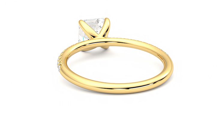 Taylor & Hart Dulcet Asscher Engagement Ring 360 degree image 16