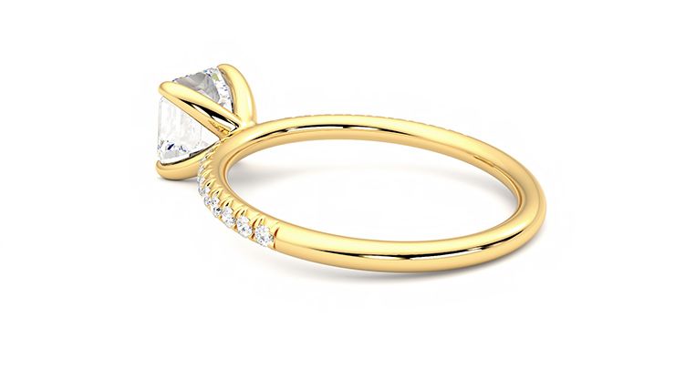 Taylor & Hart Dulcet Asscher Engagement Ring 360 degree image 18
