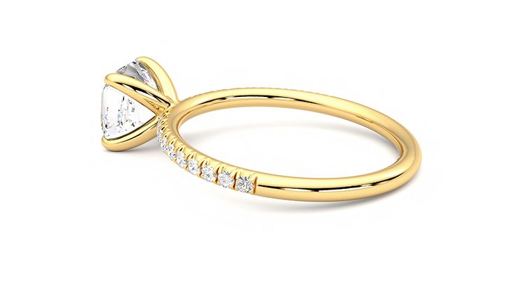 Taylor & Hart Dulcet Asscher Engagement Ring 360 degree image 19