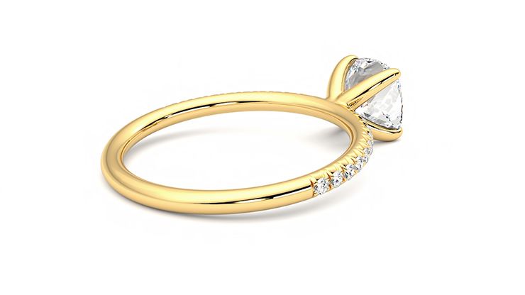 Taylor & Hart Dulcet Cushion Engagement Ring 360 degree image 12