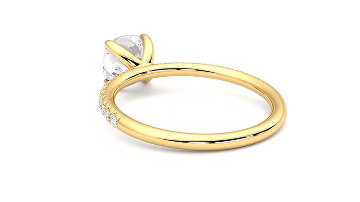 Taylor & Hart Dulcet Cushion Engagement Ring 360 degree image 17