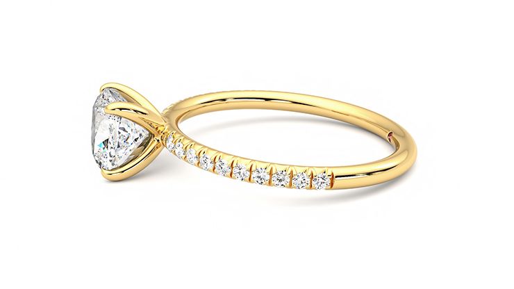 Taylor & Hart Dulcet Cushion Engagement Ring 360 degree image 21