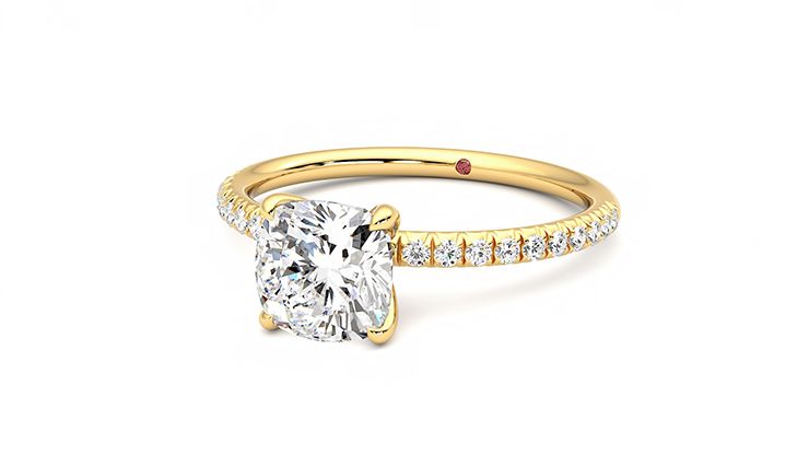 Taylor & Hart Dulcet Cushion Engagement Ring 360 degree image 26