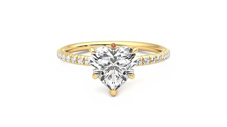Taylor & Hart Dulcet Heart Engagement Ring 360 detail 01