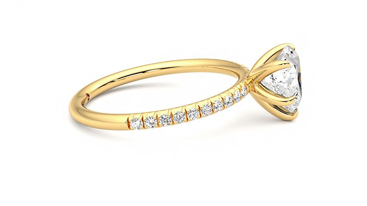 Taylor & Hart Dulcet Heart Engagement Ring 360 degree image 9