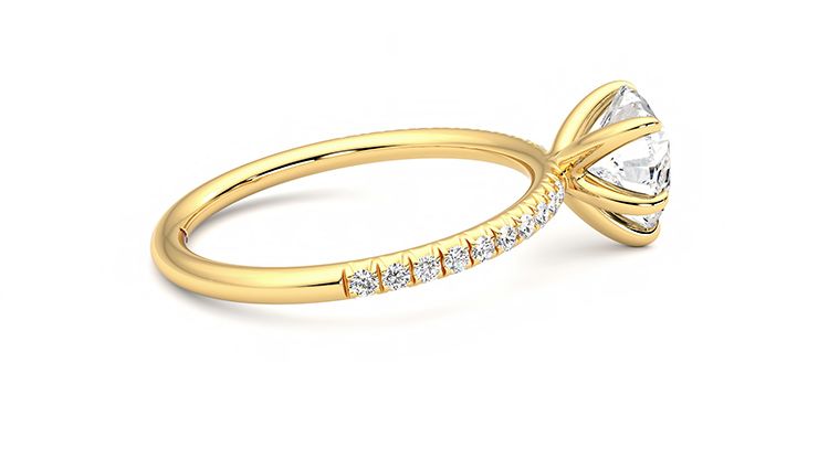 Taylor & Hart Dulcet Heart Engagement Ring 360 degree image 10