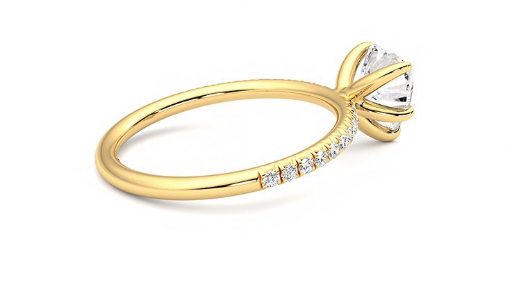 Taylor & Hart Dulcet Heart Engagement Ring 360 degree image 11