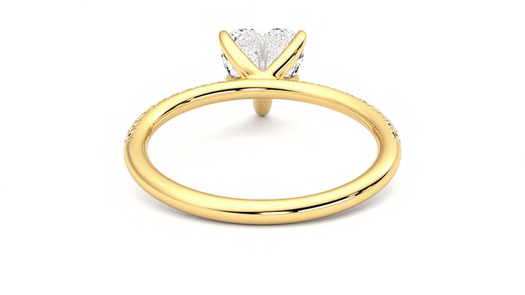 Taylor & Hart Dulcet Heart Engagement Ring 360 degree image 15