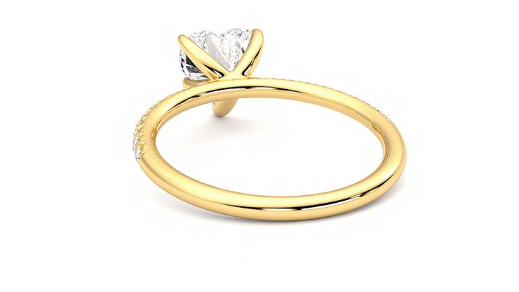 Taylor & Hart Dulcet Heart Engagement Ring 360 degree image 16
