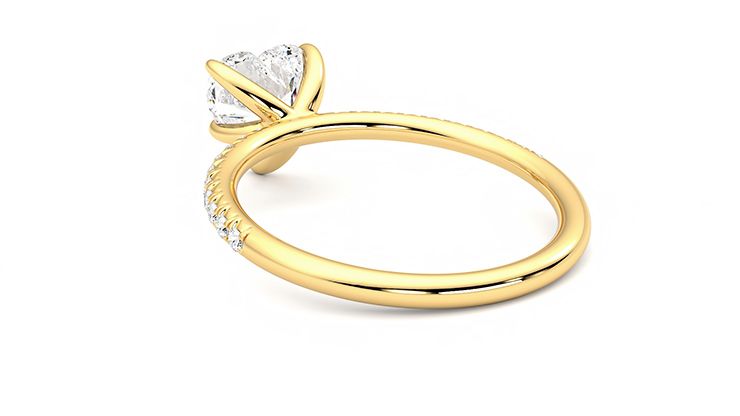 Taylor & Hart Dulcet Heart Engagement Ring 360 degree image 17