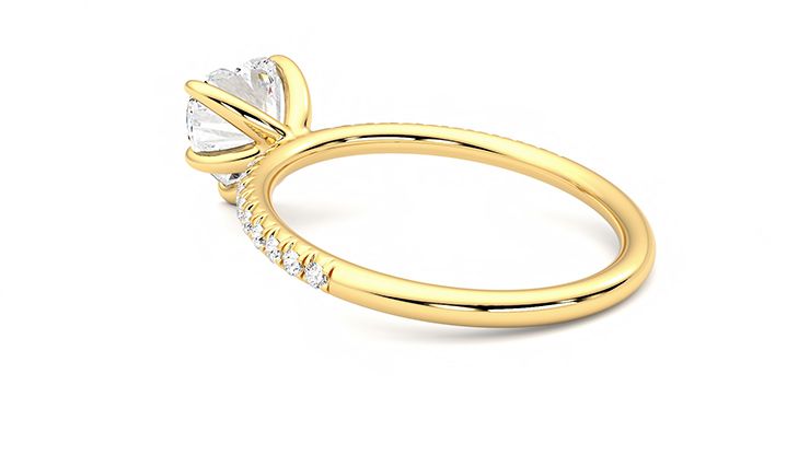 Taylor & Hart Dulcet Heart Engagement Ring 360 degree image 18