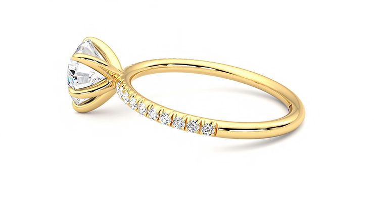 Taylor & Hart Dulcet Heart Engagement Ring 360 degree image 20