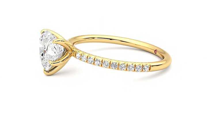 Taylor & Hart Dulcet Heart Engagement Ring 360 degree image 22
